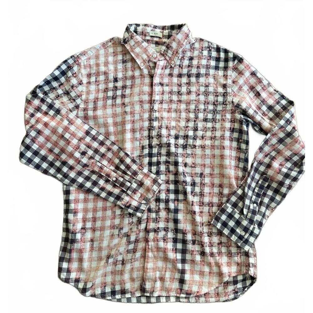 Upcycled J.Crew Flannel 🔥 Slim Large (Unisex) — One of a Kind!